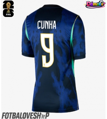 Brazílie Matheus Cunha #9 Dámské Venkovní Dres MS 2026 Krátký Rukáv